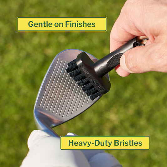 THE ORIGINAL MINI GOLF BRUSH WITH RETRACTABLE BELT CLIP