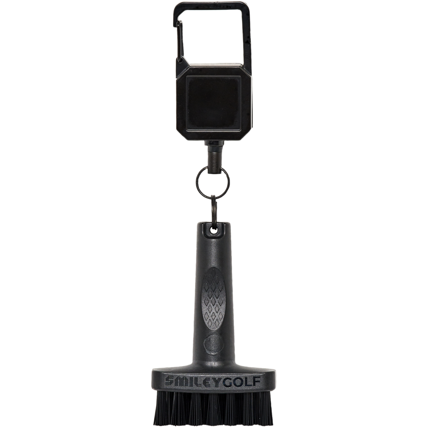 MINI GOLF BRUSH WITH RETRACTABLE BELT CLIP