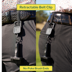 THE ORIGINAL MINI GOLF BRUSH WITH RETRACTABLE BELT CLIP