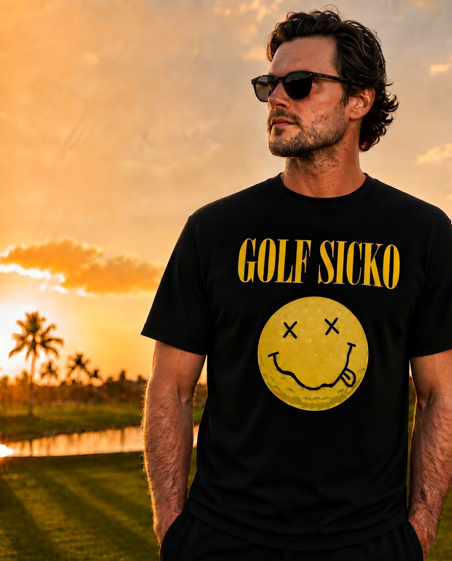 GRUNGE SMILEY GOLF BALL
