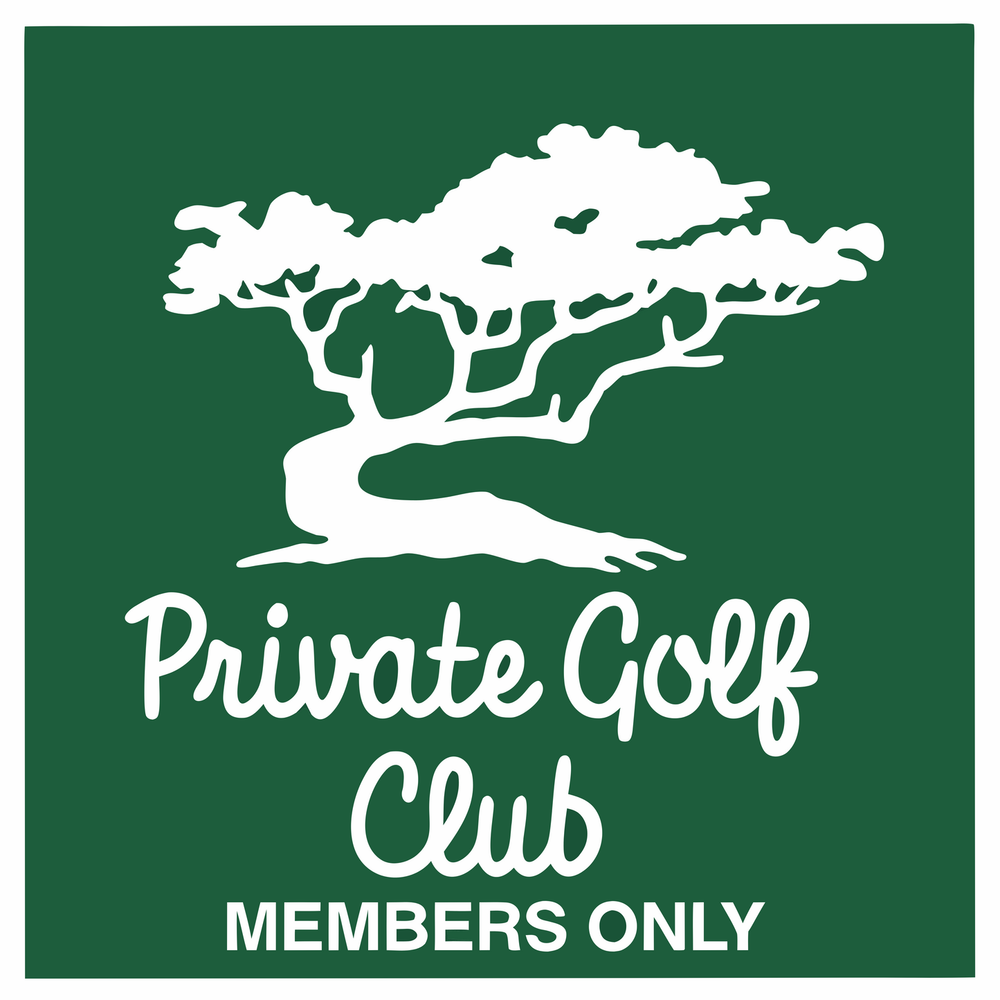 Retro Trucker Hat: PRIVATE GOLF CLUB MEMBERS ONLY