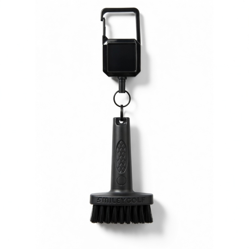 THE ORIGINAL MINI GOLF BRUSH WITH RETRACTABLE BELT CLIP