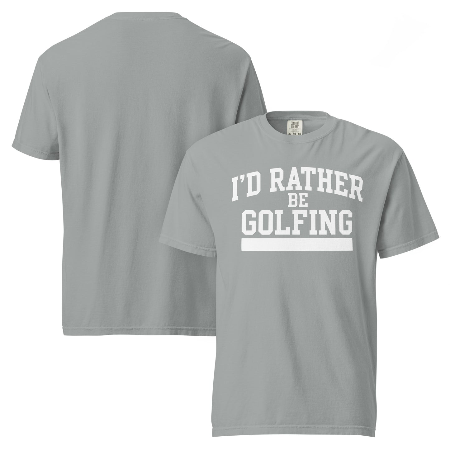 Premium Cotton Tee - All Fits - 'I'd Rather Be Golfing'