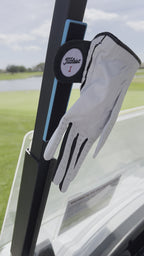 THE SMILEY PORTABLE MAGNETIC GLOVE HOLDER FOR GOLF CARTS (glove not included)