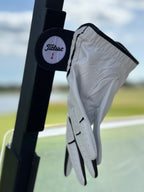 THE SMILEY PORTABLE MAGNETIC GLOVE HOLDER FOR GOLF CARTS (glove not included)