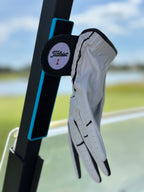 THE SMILEY PORTABLE MAGNETIC GLOVE HOLDER FOR GOLF CARTS (glove not included)